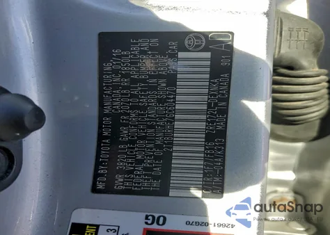 2016 Toyota Corolla L from USA, damaged, VIN 2T1BURHE7GC604470